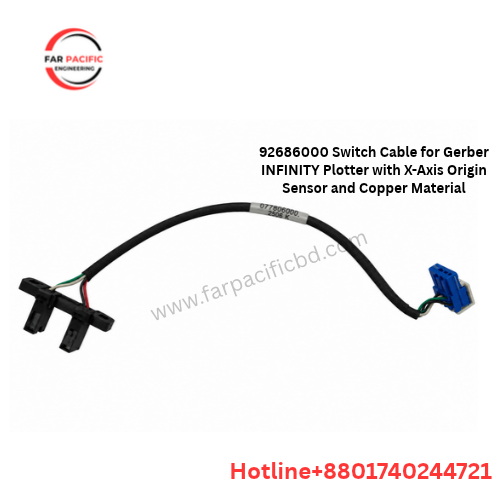 92686000 Switch Cable for Gerber INFINITY Plotter with X-Axis Origin Sensor and Copper Material